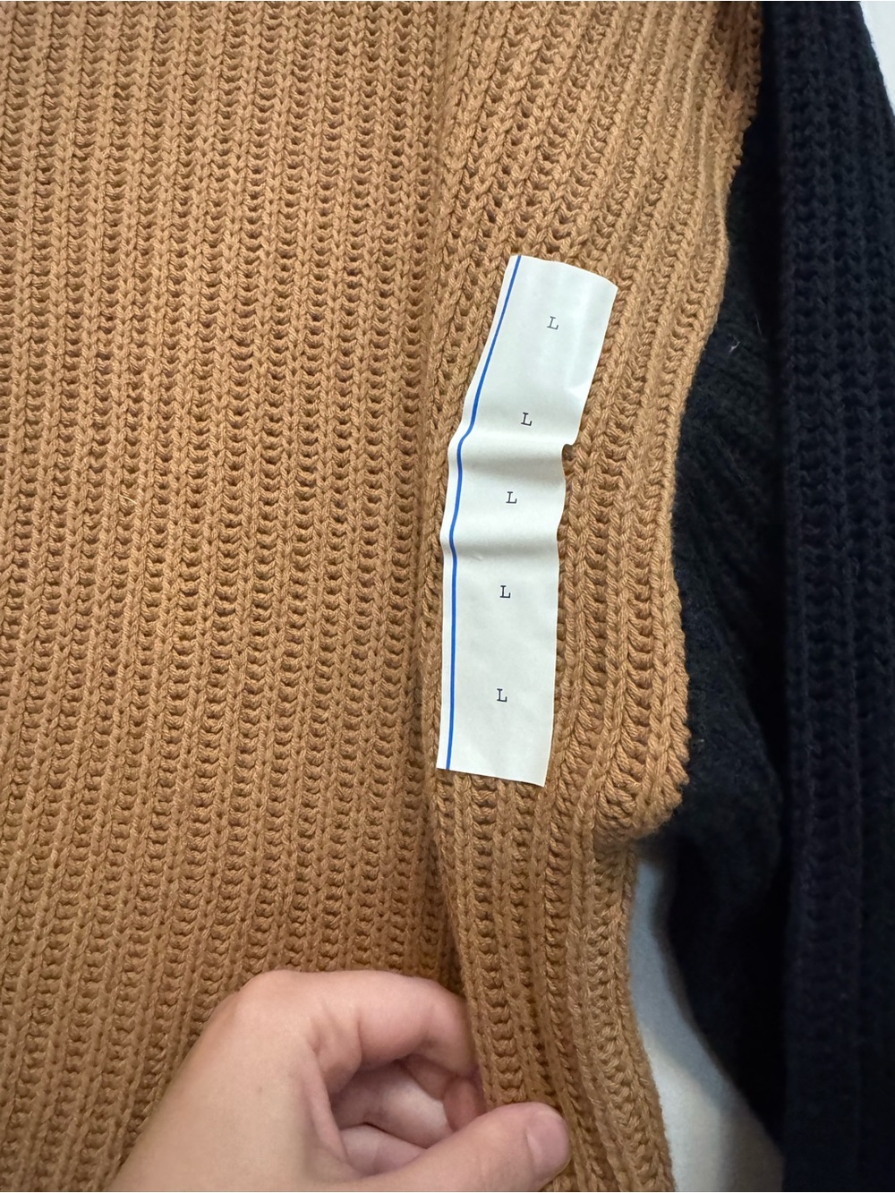 a new day Colorblock Crewneck Sweater - White, Camel, Gray & Black - Picture 3 of 5